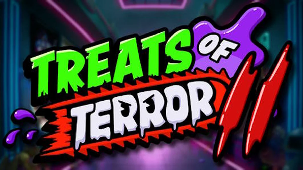 Karakter Gobstopper raksasa dalam slot Treats of Terror II